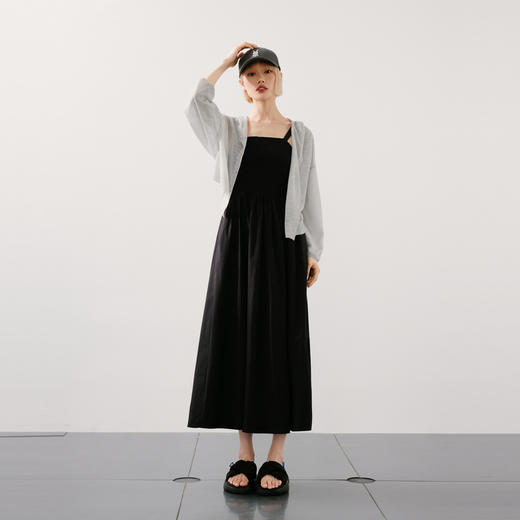 【商场同款】麦檬夏针梭拼接连衣裙4F5290871 商品图4