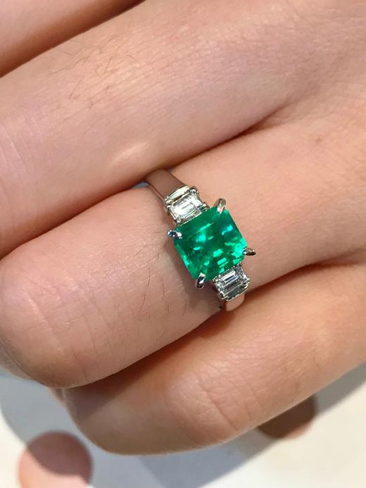 1.2ct刻面祖母绿戒指 商品图3