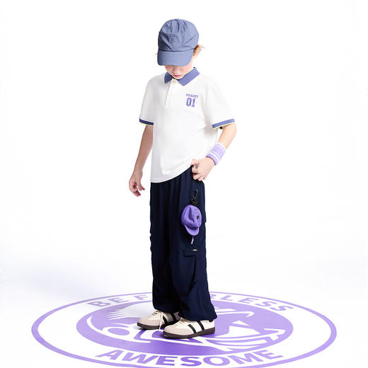 【实体店同款】男女童全腰梭织单裤夏季新款安奈儿童装AM526711 商品图6