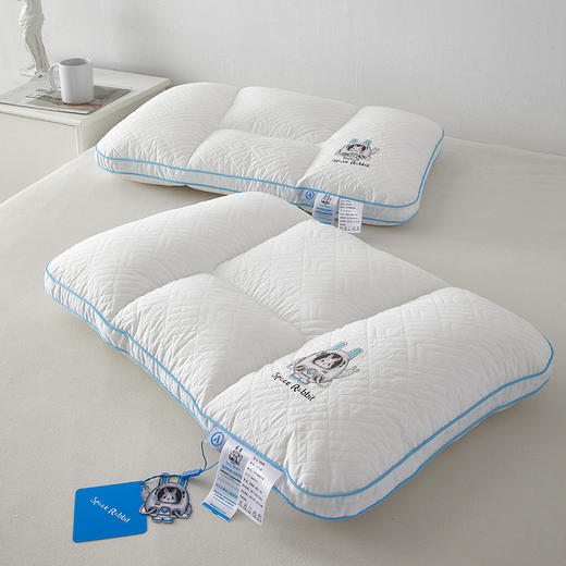 自然醒A类全棉太空兔安睡枕芯夏季护颈椎助睡眠枕头舒适家用单人整头一对XK 商品图11