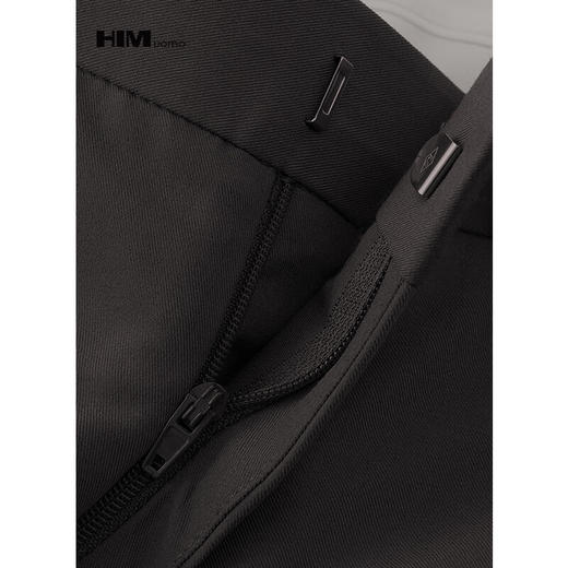 HIM漢崇  修身微弹精纺面料西裤男 商务通勤正装纯色长裤 2025秋季 商品图2