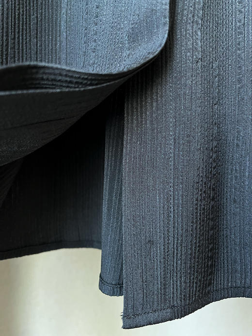 【通勤隐形盔甲】噢蜜ooomeooo重磅提花黑真丝衬衫 商品图4