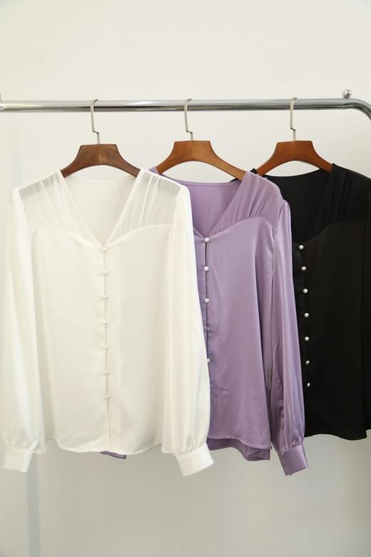 LPIUTY品牌直发！气质真丝衬衫 C1225023 商品图1