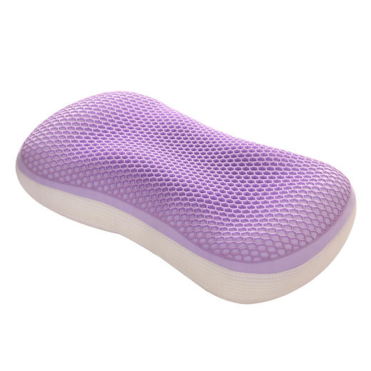 自然醒凉感TPE猫肚释压羽丝枕头一对装无压护颈椎助睡眠单人午睡整头芯成人家用枕芯XK 商品图11