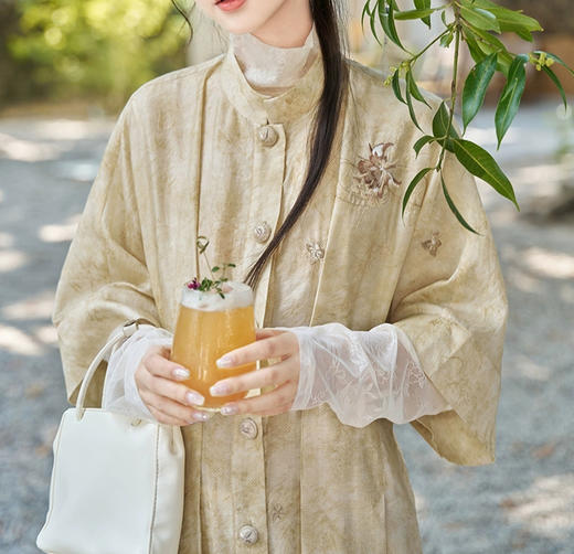 裁缝学苑AS454 刺绣天丝连衣裙国风套装纸样女装T恤裙子两件套样板 商品图5