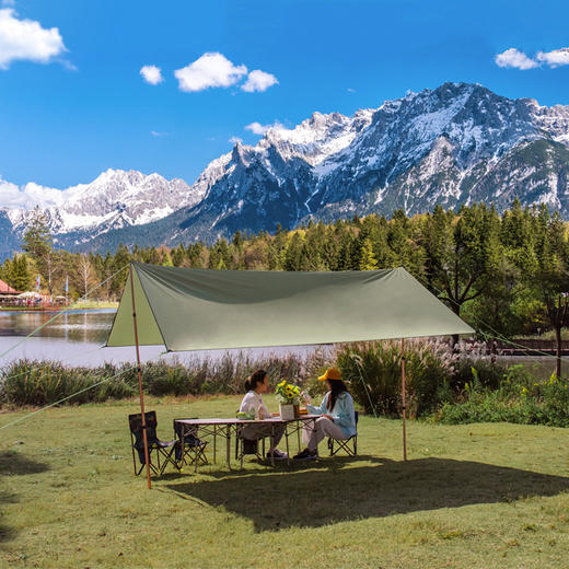 徽羚羊 云沐 四角天幕 涂银 3*3m 流沙金 商品图1