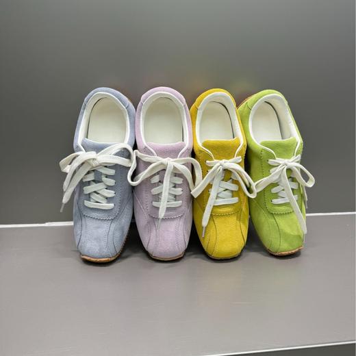 时髦精复古！ 2025真皮圆头系带软底德训鞋女阿甘鞋平底休闲运动鞋！ 商品图4