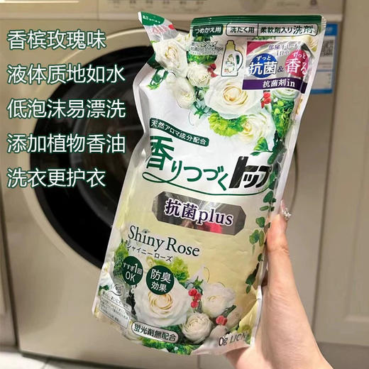【持久留香更抗菌】狮王洗衣液替换装500g 天然玫瑰精油迷人花香不含荧光剂 商品图1