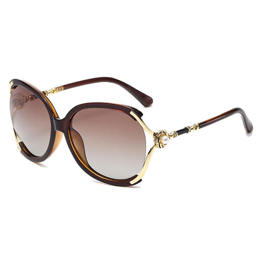 雀说 太阳镜女士珍珠装饰时尚墨镜防紫外线眼镜2560 商品图4