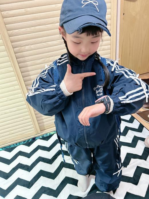 【YW】无忧购童装韩版字母蝴蝶结拉条运动两件套x3229(截单后7天发货) 商品图4