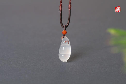 冰飘花玛瑙福豆 配精美挂绳 商品图4