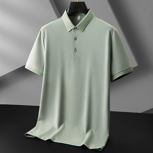 【冰丝弹力】【DKP】大依优型大码短袖Polo衫翻领T恤休闲短袖男宽松T恤上衣胖子 商品图6