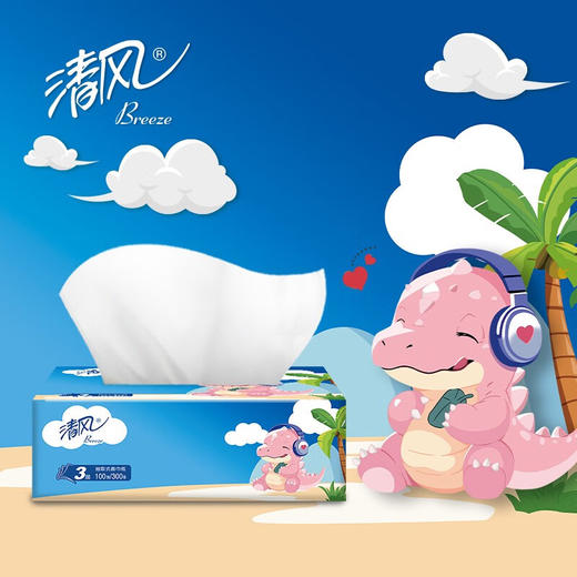 清风3层100抽24包/箱 卡通系列BR40AB 商品图2