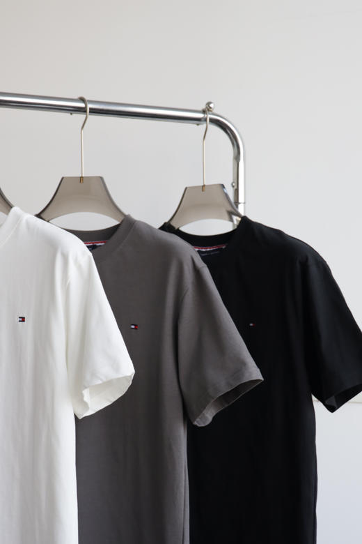 T.H 出口订单 300g全棉宽松圆领短袖弹性 TX413 商品图4