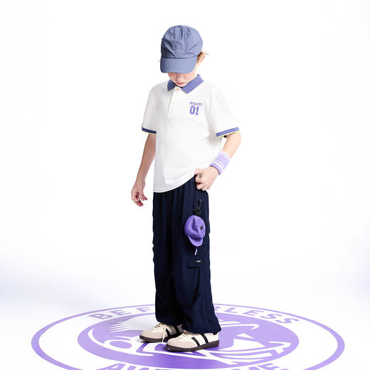 【实体店同款】男童翻领短袖上衣夏季新款安奈儿童装AB521623 商品图3