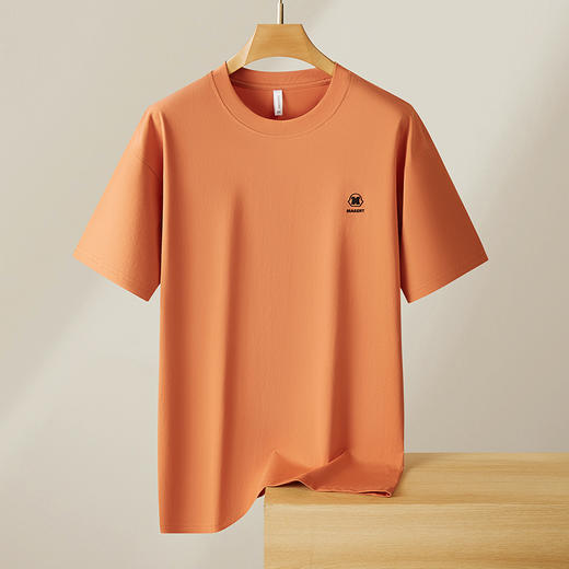 【精梳棉】【DX】大依优型大码短袖T恤圆领时尚潮流宽松潮牌加肥加大上衣男士半袖打底 商品图5