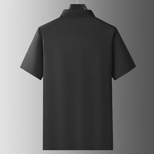 【DDP】大依优型大码V领短袖POLO衫休闲剪刀领半袖棉T恤男士加肥大码打底衫肥佬上衣 商品图3