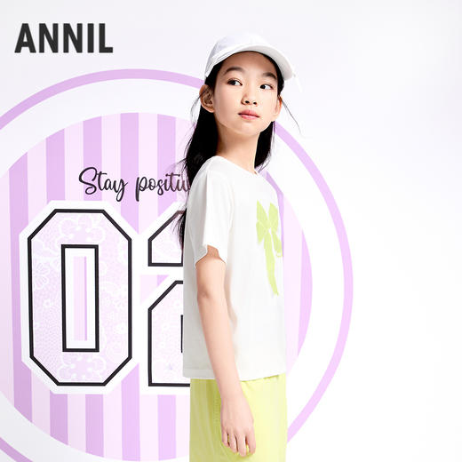 女童短袖针织衫夏季新款安奈儿童装实体店同款AG521658 商品图2