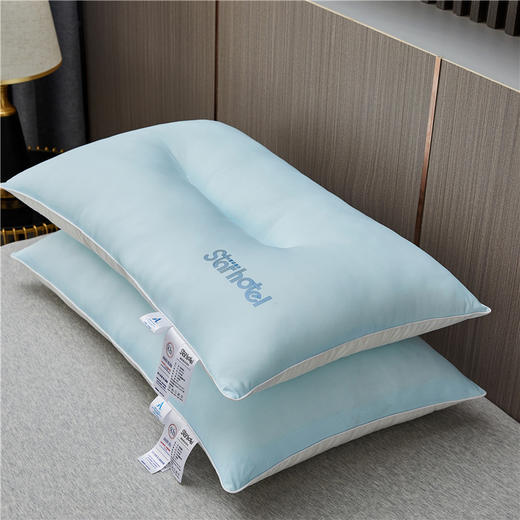 自然醒A类全棉星级酒店凉感枕头枕芯一对套家用护颈椎助睡眠酒店专用成人高低枕头芯XK 商品图6