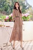 Le Malene V领几何印花单排扣连衣裙 19877 商品缩略图2
