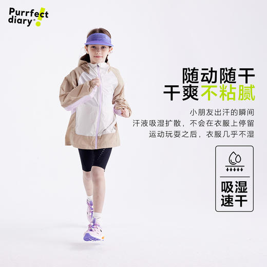 【轻量防晒】【咕噜日记】童装儿童连帽轻薄防晒衣男女童防紫外线上衣PXW2505 商品图3