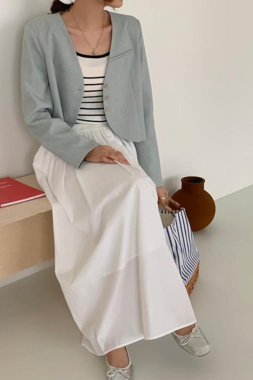 LNNNS 蓝色韩系简约短款外套 19887 商品图1