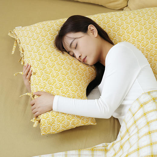 心形花束系列侧睡U型枕护颈椎助睡眠荞麦壳皮成人睡觉家用U型抱枕可拆洗 商品图3