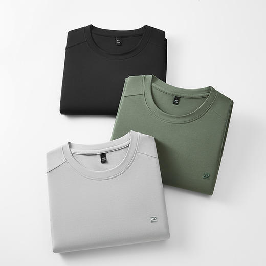 【棉质】【DKP】大依优型大码圆领短袖T恤轻奢休闲短袖男宽松T恤上衣胖子半袖 商品图2