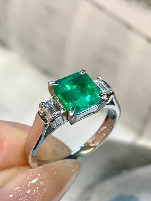 1.2ct刻面祖母绿戒指 商品图1