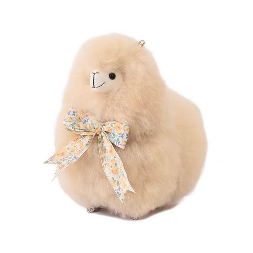 温暖驼20厘米羊驼毛公仔玩偶摆件 3色可选 白色，米色，红色 商品图2