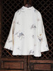 盛唐牡丹| 花舞蝶梦手推绣真丝外套(白色扣子) 商品缩略图7
