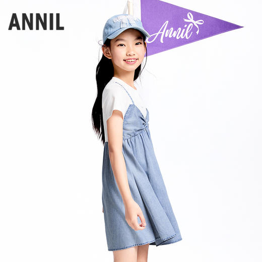 【实体店同款】女童短袖连衣裙夏季新款安奈儿童装AG523600 商品图2