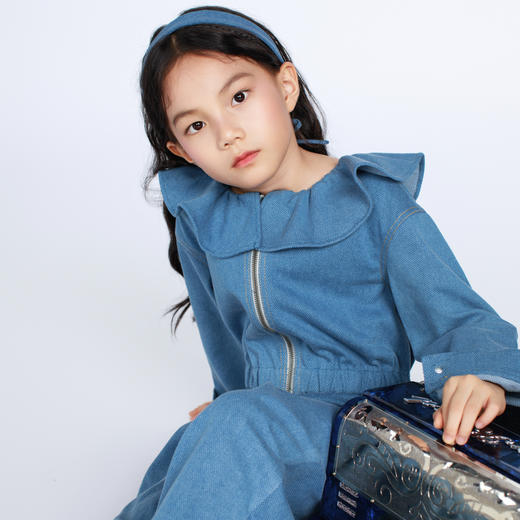 鹿谧 牛仔连体裤 商品图0