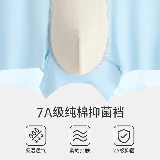 【59元4条】【大牌同款120支冰丝内裤】男士无痕冰丝内裤  7A级纯棉抑菌裆轻薄凉爽内裤 商品图2