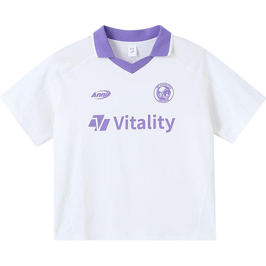 男女童翻领SORONA凉感短袖上衣夏季新款安奈儿童装实体店同款AM521622 商品图8