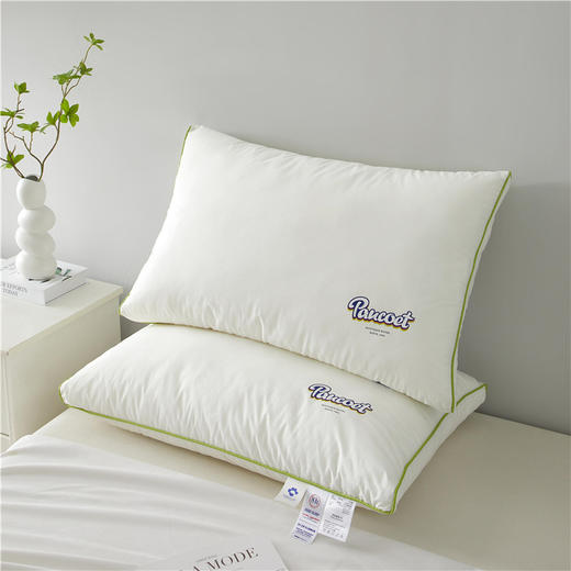 自然醒A类全棉元气彩虹枕头枕芯一对学生宿舍男女超柔软整头羽绒枕护颈椎助睡眠家用单人XK 商品图6