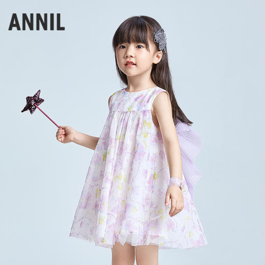 【实体店同款】女童无袖连衣裙夏季新款安奈儿童装XG523650 商品图1