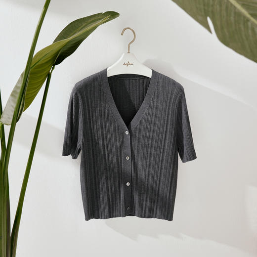 【商场同款】麦檬夏干爽亚麻质感亮丝套头毛衫5F4331411 商品图4