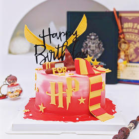 哈利波特狮院主题金色飞贼蛋糕