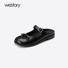 Westory2025年夏季低跟穆勒拖分趾包头拖鞋空凉鞋W25AH59291 商品缩略图2