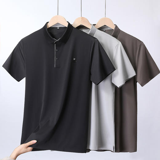 【DLS】大依优型大码短袖Polo衫翻领加肥加大男士大号弹力透气舒适夏季半袖 商品图8
