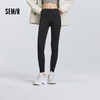 森马休闲裤女高弹收腹紧身打底裤2025春新款黑色随心裁九分裤纯色 商品缩略图0