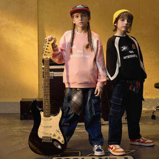 【MQD】童装男童高弹牛仔裤春秋装款儿童宽松工装裤中大童长裤 商品图3