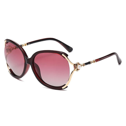 雀说 太阳镜女士珍珠装饰时尚墨镜防紫外线眼镜2560 商品图8