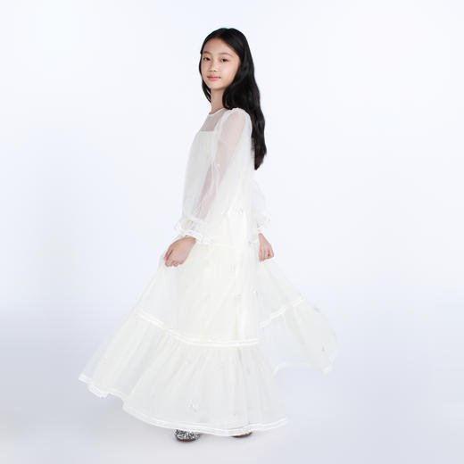 鹿谧 月光白礼服纱裙 商品图1
