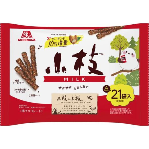 森永小枝牛乳味代可可脂巧克力制品111g 商品图0