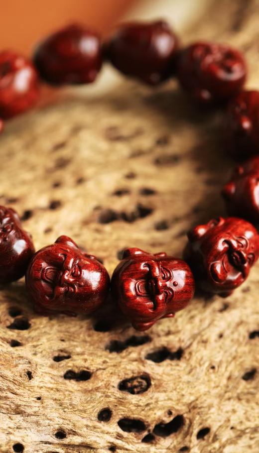 小叶紫檀【弥勒】20mm*12颗手串 商品图4