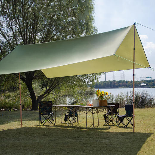 徽羚羊 云沐 四角天幕 涂银 3*3m 流沙金 商品图4