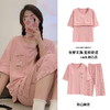 带胸垫夏季短袖七分裤宽松高档棉睡衣甜美可爱休闲清新家居服套装2025新款学生睡衣 商品缩略图0
