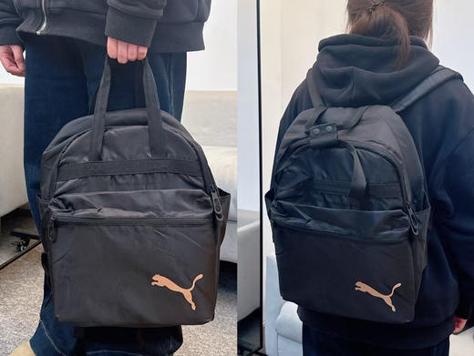 正品PUMA彪马金标防泼水双肩包手提包
特价💰99
尺寸：28*13*38
包装:普通袋装 商品图1